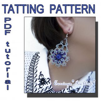Earrings Ice blink pattern