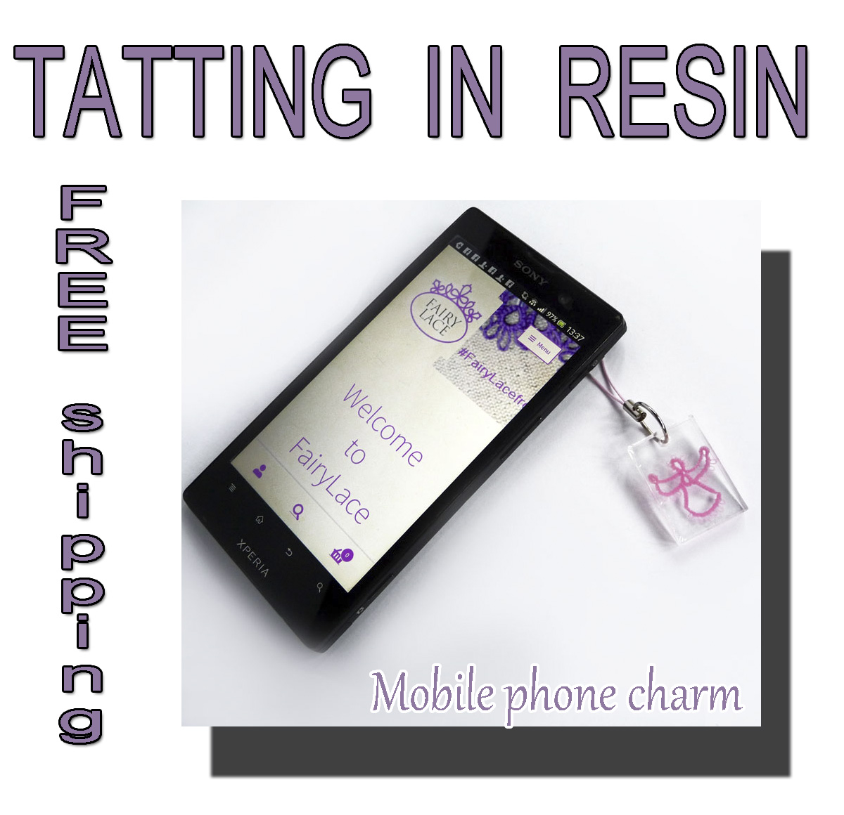 Angel mobile phone charm