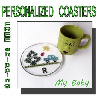 Personalized coasters My Baby