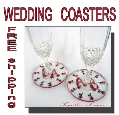 Wedding coasters Together Forever