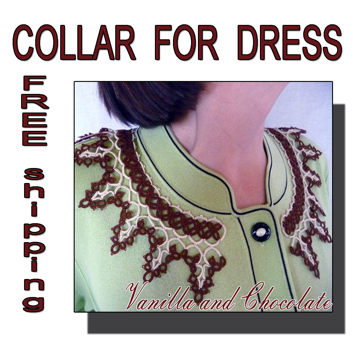Vanilla and Chocolate collar for dress