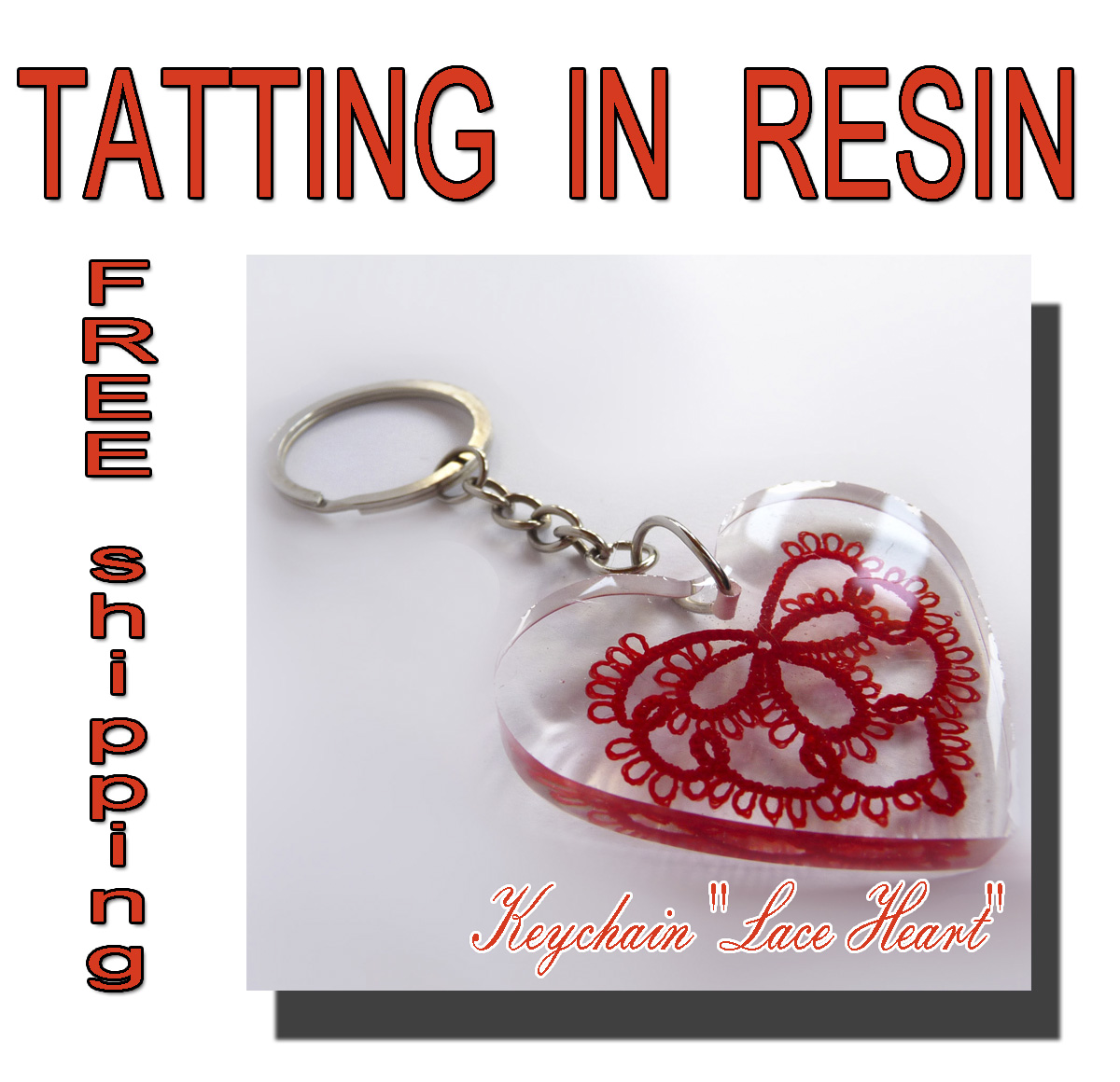 Keychain Lace Heart