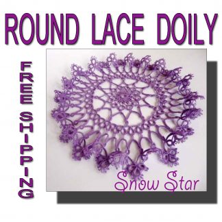 Purple doily Snow Star
