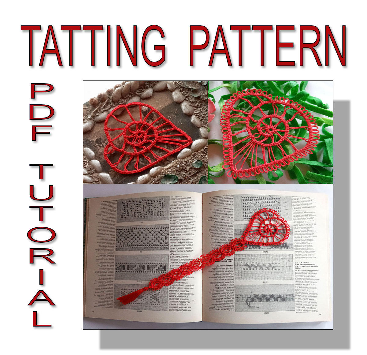 Heart Sea Shell Tatting Pattern