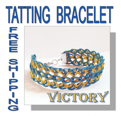 Tatting Bracelet Ukrainian Victory