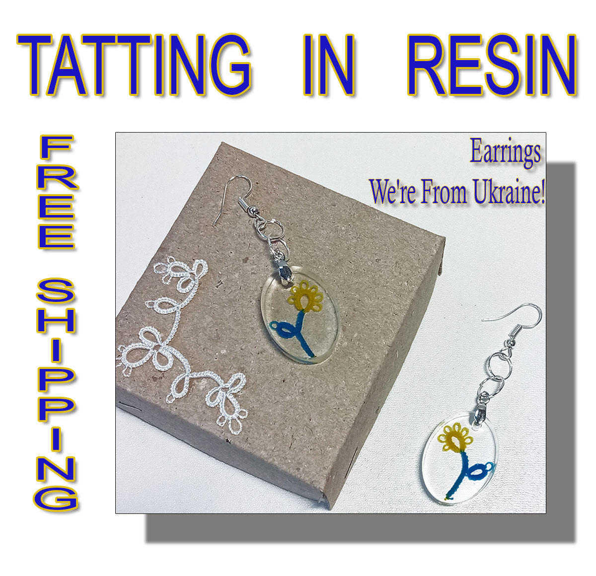 Earrings We are From Ukraine