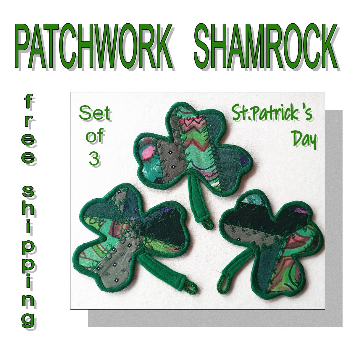 Patchwork Shamrocks